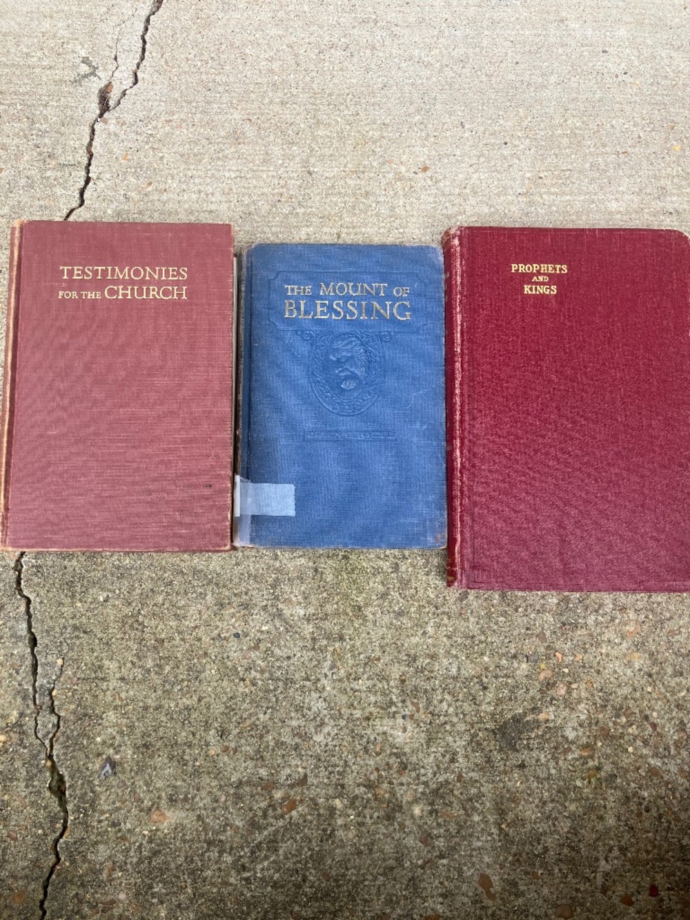 Lot Of 3 Ellen G. White Hardcover Books Very Old 1911 - 1967 7th Day Adventist